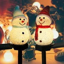 Laden Sie das Bild in den Galerie-Viewer, Super süße wasserdichte Solarenergie Schneemann Lampe
