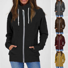 Laden Sie das Bild in den Galerie-Viewer, Fleece-Pullovermantel mit Reißverschluss