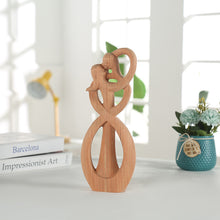 Laden Sie das Bild in den Galerie-Viewer, Kreative Moderne Paar-Holzstatue