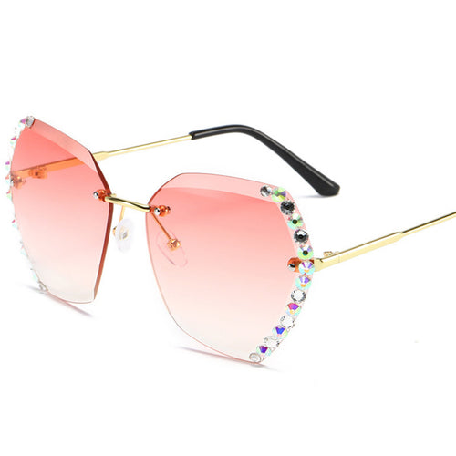Diamant Sechseck Sonnenbrille