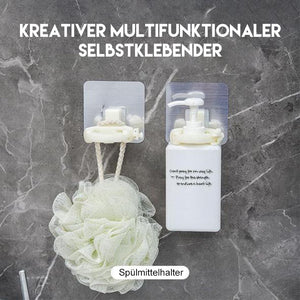 Kreativer multifunktionaler selbstklebender Spülmittelhalter