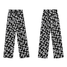 Laden Sie das Bild in den Galerie-Viewer, Bedruckte Hose mit weitem Bein für Damen
