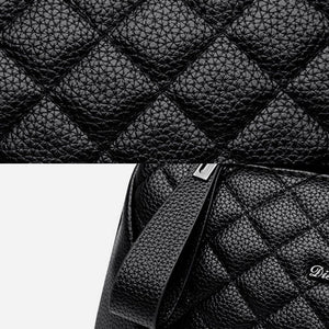 Rhomboid Tasche aus gekörntem Leder