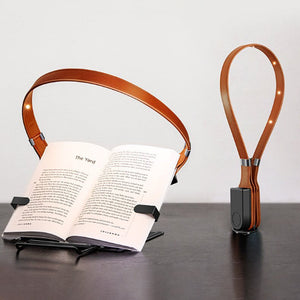 Magnetbuchlampe aus Leder