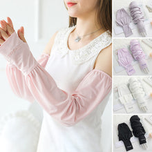 Laden Sie das Bild in den Galerie-Viewer, Dünne Lockere Eisseidenärmel