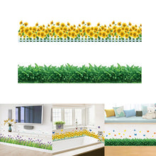 Laden Sie das Bild in den Galerie-Viewer, Natürliche 3D-Blumen-Wanddekoration aus grünem Gras
