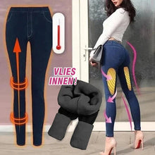 Laden Sie das Bild in den Galerie-Viewer, Verdickte Elastische Fleecejeans für Damen