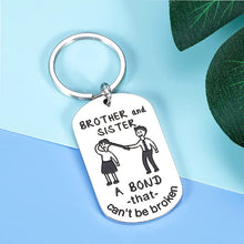 Laden Sie das Bild in den Galerie-Viewer, Bruder und Schwester - Lustiger Schlüsselanhänger
