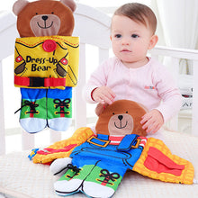 Laden Sie das Bild in den Galerie-Viewer, Bear Dressing Baby Multifunktionales Stoffbuch