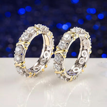 Laden Sie das Bild in den Galerie-Viewer, Eleganter Kreuz-Diamantring