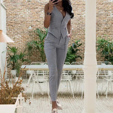 Laden Sie das Bild in den Galerie-Viewer, Temperament schmale Taille sexy Weste Bleistifthose zweiteiliges Set