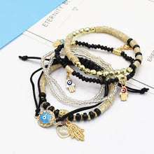 Laden Sie das Bild in den Galerie-Viewer, Mehrschichtiges Armband mit Augenperlen und Temperament