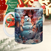 Laden Sie das Bild in den Galerie-Viewer, Weihnachtliche 3D-Tasse aus Keramik