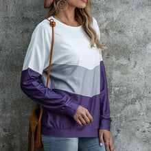 Laden Sie das Bild in den Galerie-Viewer, Dreifarbiges langärmliges T-Shirt