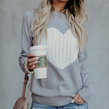 Laden Sie das Bild in den Galerie-Viewer, Stilvoller Warmer Herzpullover