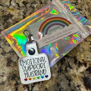 🌈Schlüsselanhänger mit Regenbogenherzen zur emotionalen Unterstützung💕