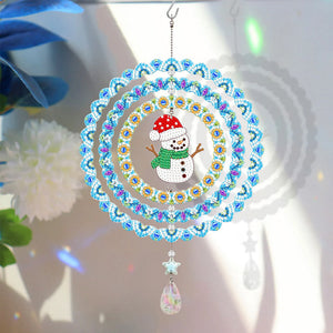 DIY Diamantmalerei doppelseitig drehbares hängendes Windspiel