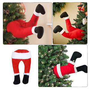 Weihnachtsmann-Beine-Dekoration