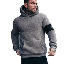 Laden Sie das Bild in den Galerie-Viewer, Langärmliges Lässiges Modisches Plüschiges Sweatshirt mit Kapuze