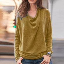 Laden Sie das Bild in den Galerie-Viewer, Damen Einfarbiger Pullover