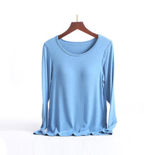 Laden Sie das Bild in den Galerie-Viewer, Damen Thermo Langarm-Shirt mit Brustpolster