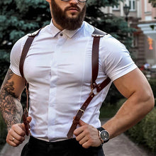 Laden Sie das Bild in den Galerie-Viewer, Herren Rückhaltegurt aus Leder