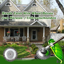 Laden Sie das Bild in den Galerie-Viewer, Runde Twist Wire Wheel Bürste zum Bürsten- / Unkrautschneiden