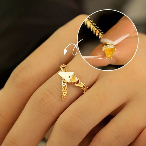 Modischer offener Schlangenring