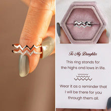 Laden Sie das Bild in den Galerie-Viewer, Doppelter Diamant-Wellenring