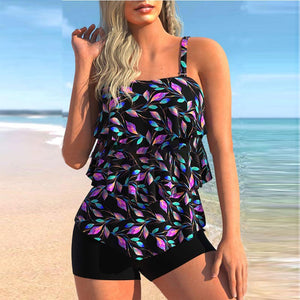 Bedruckter Boxerrock-Bikini