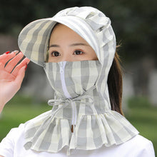 Laden Sie das Bild in den Galerie-Viewer, Sonnenhut mit Fächervisier und langer Krempe