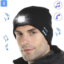Laden Sie das Bild in den Galerie-Viewer, Bluetooth Mütze mit LED-Scheinwerfer