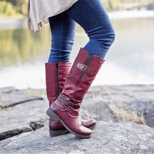 Damenstiefel mit Reißverschluss