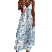Laden Sie das Bild in den Galerie-Viewer, Damen Langes Sommer-Strandkleid