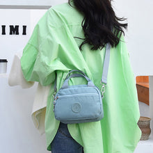 Laden Sie das Bild in den Galerie-Viewer, Einfarbige Lässige Nylon-Umhängetasche Mit Reißverschluss