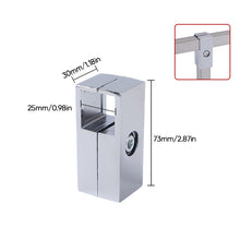 Laden Sie das Bild in den Galerie-Viewer, Verschiedene Formen von Vierkantrohrverbindern aus Edelstahl