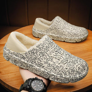 Warme Plüsch-Baumwollschuhe für Herren