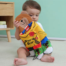 Laden Sie das Bild in den Galerie-Viewer, Bear Dressing Baby Multifunktionales Stoffbuch