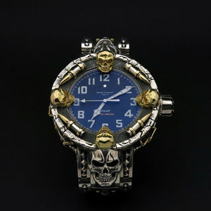 Schädel Armbanduhr
