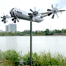 Laden Sie das Bild in den Galerie-Viewer, Superfestungsflugzeug Windmühle Dekoration aus Metall