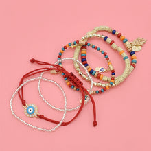 Laden Sie das Bild in den Galerie-Viewer, Mehrschichtiges Armband mit Augenperlen und Temperament