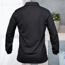 Laden Sie das Bild in den Galerie-Viewer, Langärmliges Polo-T-Shirt für Herren