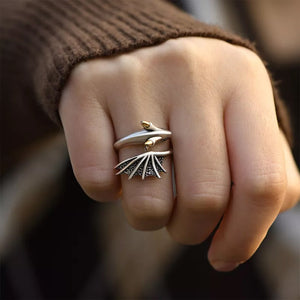 Kleiner Drache verstellbarer Ring