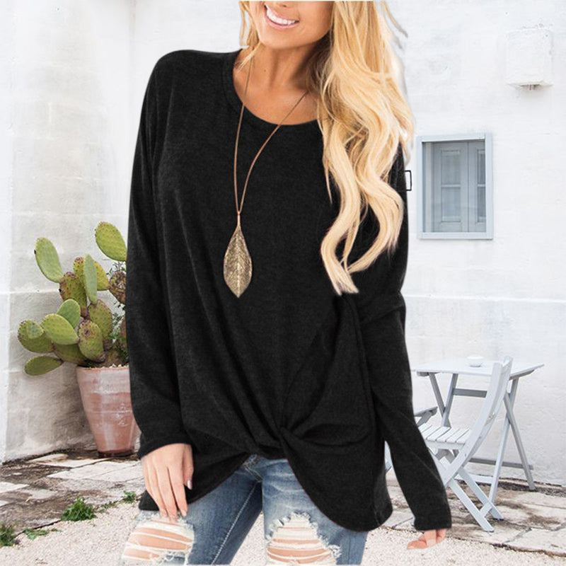 Neues Twist-T-Shirt mit Rundhalsausschnitt