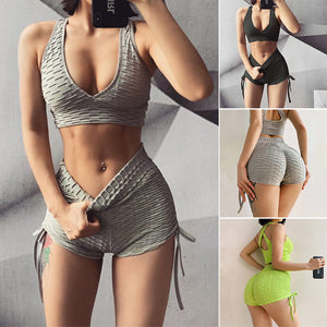 Damen Yoga-Shorts-Set