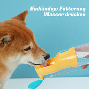 Futter- und Wasserflasche für Hunde