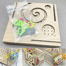 Laden Sie das Bild in den Galerie-Viewer, Alles in Einem Garnschüssel aus Holz - Multifunktionales Strickwerkzeug