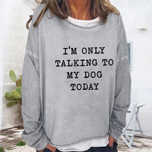 Laden Sie das Bild in den Galerie-Viewer, Lockeres T-Shirt mit Buchstabendruck