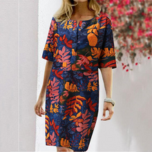 Laden Sie das Bild in den Galerie-Viewer, Klassisches Mode-Blumenkleid