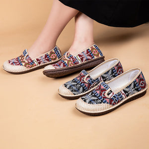 Lässige Damenschuhe aus atmungsaktivem Leinen